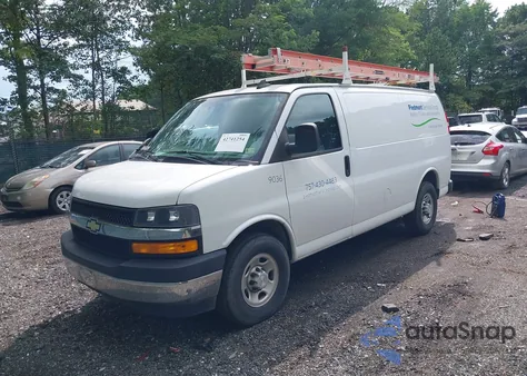 2019 Chevrolet Express 2500 Work Van из США, поврежденный, VIN 1GCWGAFG8K1200816